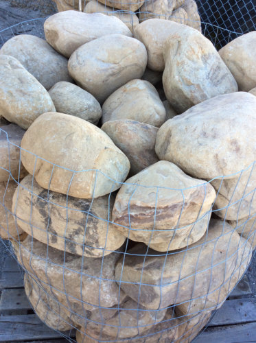 Extra large round river rock