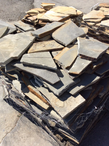 Smoky mountain blue flagstone